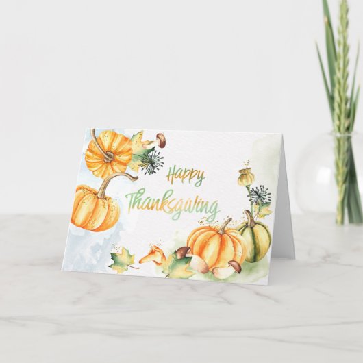 Carte Vacances - Bon thanksgiving WC (Devant)