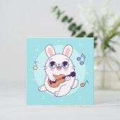 Carte Vacances Bunny Cute (Debout devant)