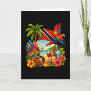Carte Vacances Caraïbes Trinité-et-Togo Drapeau de la Tr