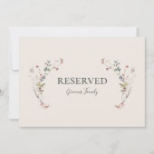 Carte Vacances Chic Botanique | Symbole Champagne Réserv (Devant)