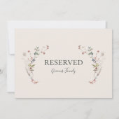 Carte Vacances Chic Botanique | Symbole Champagne Réserv (Dos)