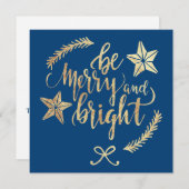 Carte Vacances d'Appréciation client Gold moderne (Devant / Derrière)