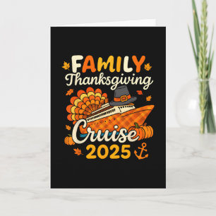 Carte Vacances de croisière de Thanksgiving en famille 2