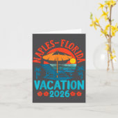 Carte Vacances de famille à Naples Floride 2026 Plage Ét (Fleur jaune)