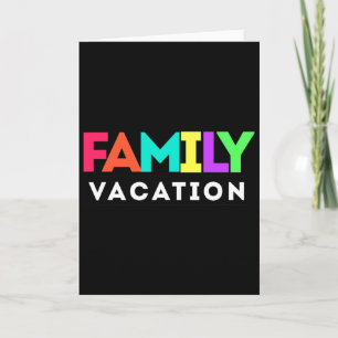 Carte Vacances de famille assorties 1