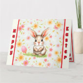 Carte Vacances de lapin Collection moderne de Pâques (Devant)