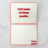 Carte Vacances de lapin Collection moderne de Pâques (Intérieur)