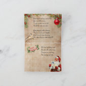 Carte Vacances de Noël (Intérieur)