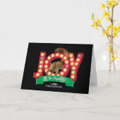Carte Vacances de Noël | Joie pour l'écureuil (Fleur jaune)