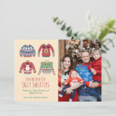 Carte Vacances de Noël moche (Debout devant)