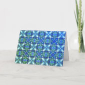 Carte Vacances de Noël photo Turquoise (Dos)