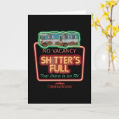 Carte Vacances de Noël | Sh*tter's Full Neon Sign (Fleur jaune)