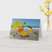 Carte Vacances de Sirène (Fleur jaune)