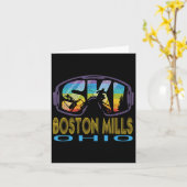 Carte Vacances de ski à Boston Mills Ohio (Fleur jaune)