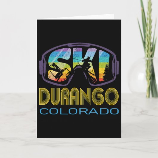 Carte Vacances de ski à Durango Colorado (Devant)