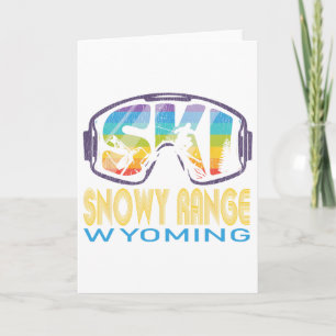 Carte Vacances de ski dans la Snowy Range Wyoming