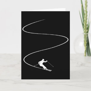 Carte Vacances de ski Sports d'hiver - Ski Piste Ski Ski