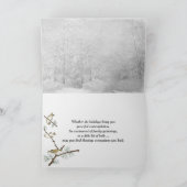 Carte Vacances Deer En Bois D'Hiver (Intérieur)