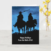 Carte Vacances des deux de nous Pays Ouest (Fleur jaune)