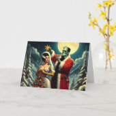 Carte Vacances des morts-vivants (Fleur jaune)