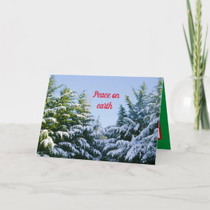 Carte Vacances d'hiver, jolie scène hivernale, Noël