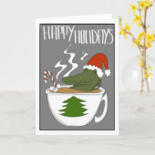 Carte Vacances du crocodile (Fleur jaune)