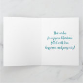 Carte Vacances en Aquarelle Peinte à la main des rennes  (Intérieur)