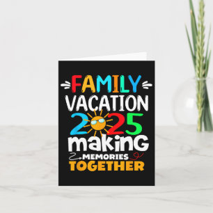 Carte Vacances en famille 2025 Voyage drôle Création de