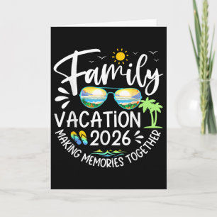 Carte Vacances en famille 2026 Création de souvenirs Fun