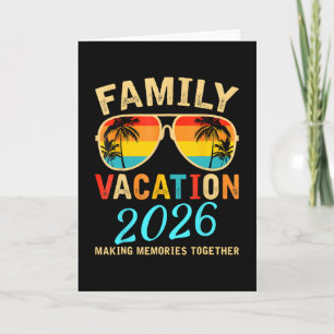 Carte Vacances en famille 2026 Été à la plage correspond