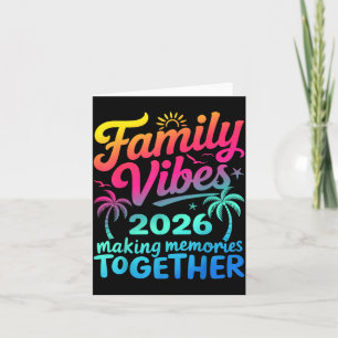 Carte Vacances en famille 2026 Plage Été en famille