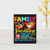 Carte Vacances en famille Cancun 2025 Summer Matching Gr (Fleur jaune)