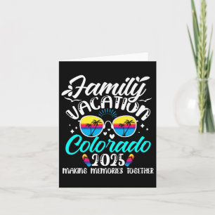 Carte Vacances en famille Colorado 2025 Création de souv