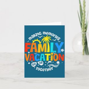 Carte Vacances en famille Création de souvenirs ensemble