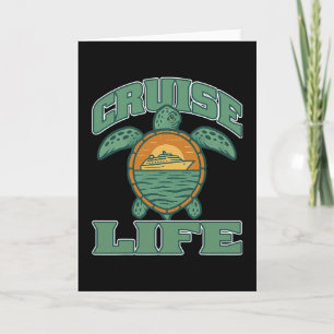 Carte Vacances en famille Croisière Vie Tortue