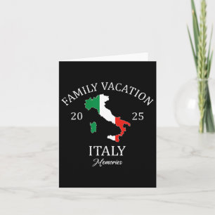 Carte Vacances en famille Italie 2025 Équipe de voyage e