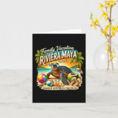 Carte Vacances en famille Riviera Maya 2025 Créer des so (Fleur jaune)