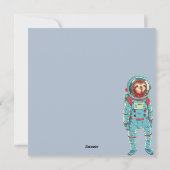 Carte Vacances Espace Cute (Dos)