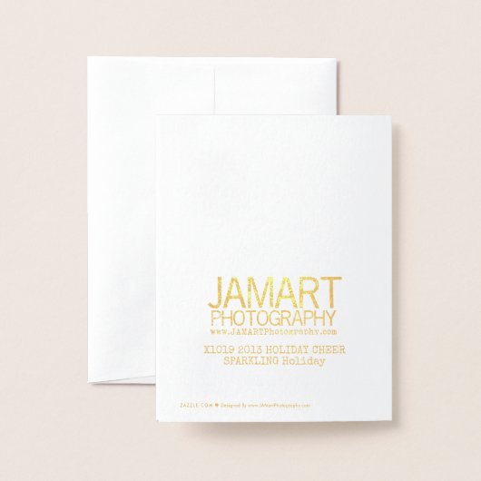 Carte Vacances Gold (Derrière avec enveloppe)