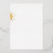 Carte Vacances Gold Foil Bell Illustrée (Verso)