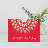 Carte Vacances Gold Lotus Salon et certificat cadeau Spa (Debout devant)