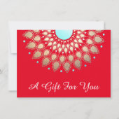 Carte Vacances Gold Lotus Salon et certificat cadeau Spa (Devant)