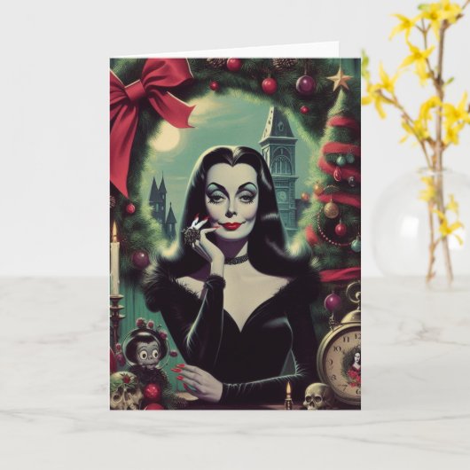 Carte Vacances hantées (Fleur jaune)