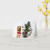 Carte Vacances Happ-Bee. (Fleur jaune)