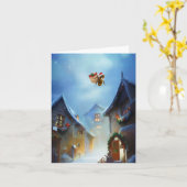 Carte Vacances Happ-Bee. (Fleur jaune)