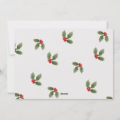 Carte Vacances Happy Family Holly (Dos)