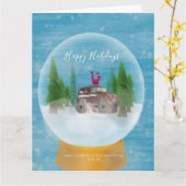 Carte vacances ho ho  (Fleur jaune)