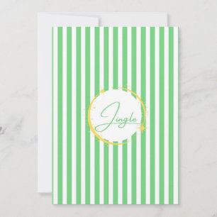 Carte Vacances Jingle Verte & Blanc