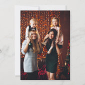 Carte Vacances Joyeuses Modernes Photo Géométrique Simpl (Dos)