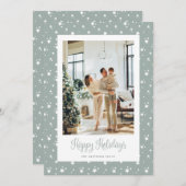 Carte Vacances Joyeuses Photo Cute Starry (Devant / Derrière)